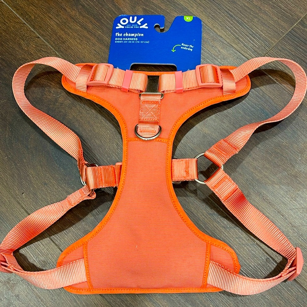 NWT Youly Dog Harness XL Peach Color *Benefits Animals*